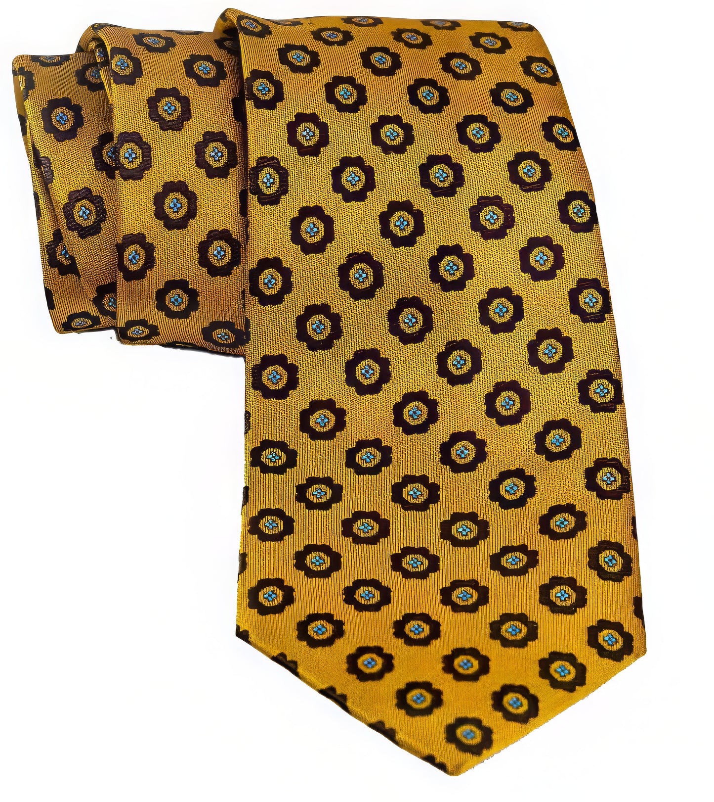 The Gilded Geometry Silk Tie Set (58")
