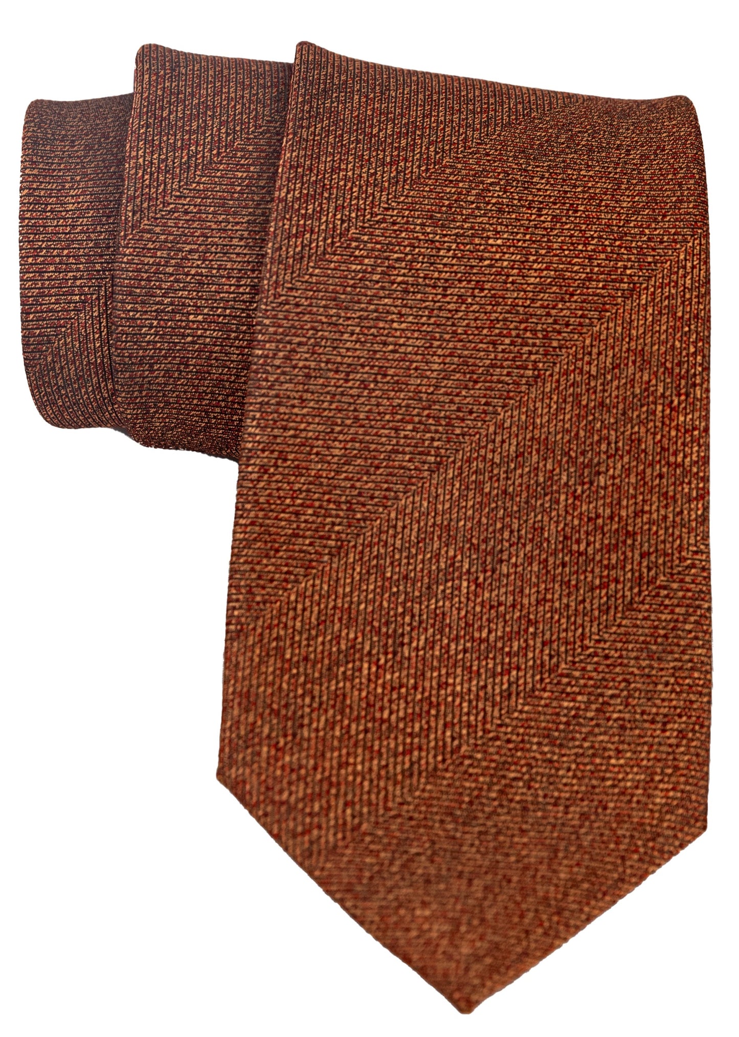 The Burnished Chestnut Silk Tie Set (58")