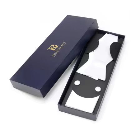 Self-Tie White Silk Bow Tie Set – Timeless Elegance for Every Occasion