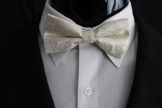 Ivory Pretied Bowtie